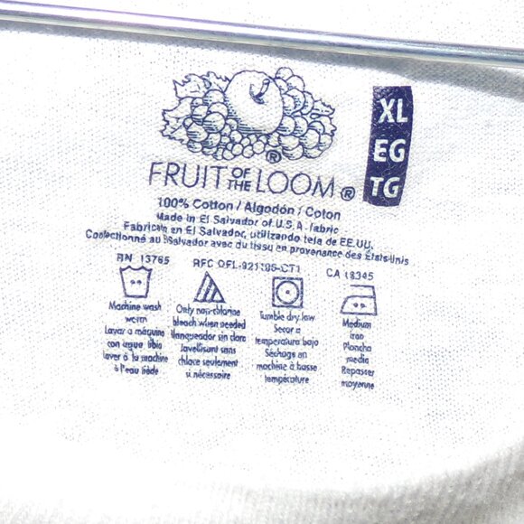 Vintage "Cashin In" Casino T-Shirt - Fruit of the Loom - White w/ Logo - XL - Picture 6 of 6